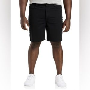 NWT Huntington BC Black Jeans Big and Tall Stretch Denim Shorts, size 46